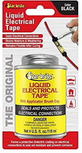 Star Brite Liquid Electrical Tape - LET Black 4 Oz Can
