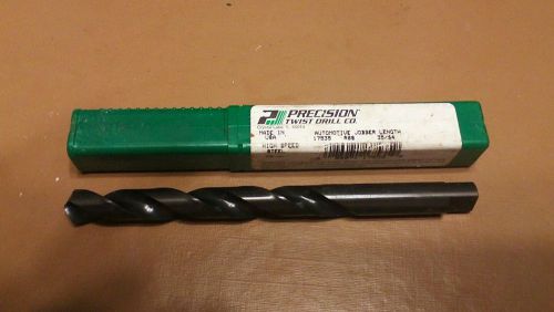 Ptd 17535 jobber length drill bit 35/64&#034; hss black oxide  usa precision twist for sale