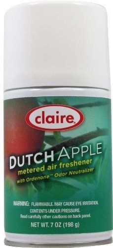 Claire C-104 7 Oz. Dutch Apple Metered Air Freshener Aerosol Can (Case of 12)