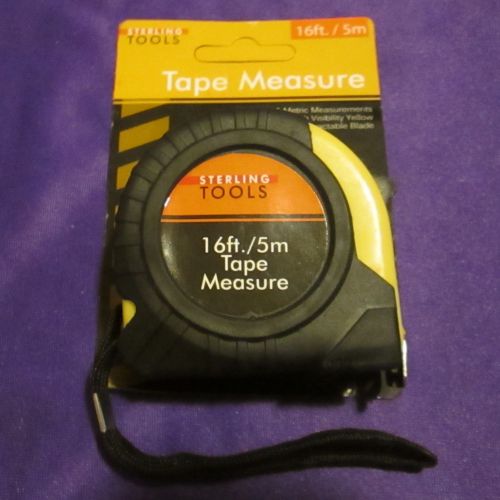 16 FT. / 5M TAPE MEASURE WITH RETRACTABLE LOCKING BLADE