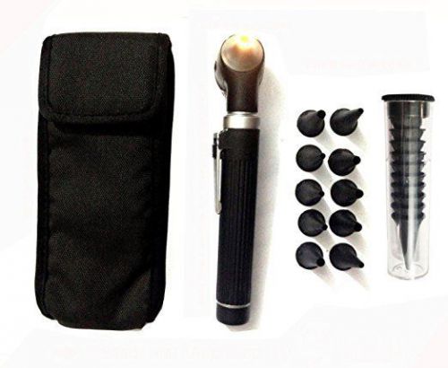 Medical pro mini otoscope opthalmoscope ent diagnostic examination set black col for sale