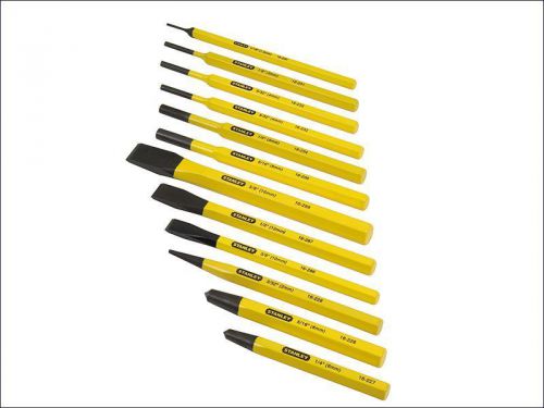 Stanley tools - punch &amp; chisel set 12 piece for sale