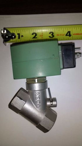 Asco Red-Hat 1/2&#034; SC8210G037MO stainless steel air/water solenoid valve, 24vdc