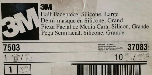 3M 7503 Large Respirator Face Piece Silicone Case 10 Eaches