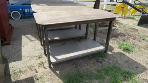 Heavy Duty Welding Shop Table, 30 Inch X 57 Inch, With Shelf