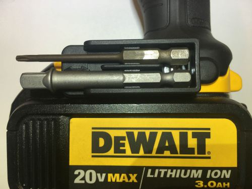 Dewalt bit holder clip ( dual ) fits 20v &amp; 12v max drill or impact driver for sale