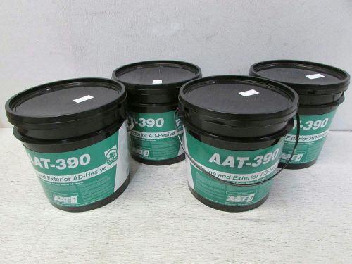 Lot of 4 aat marine and exterior ad-hesive 1 gallon buckets aat-390 for sale