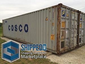 40 ft high cube wwt hc shipping container in nyc,ny - 1 cent no reserve auction! for sale