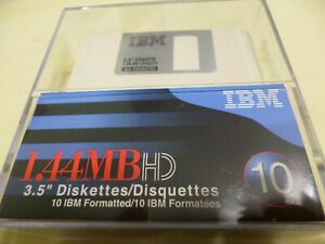 Diskettes: 9 - IBM 3.5&#034; - 1.44MB Capacity - IBM Formatted - Double-Sided