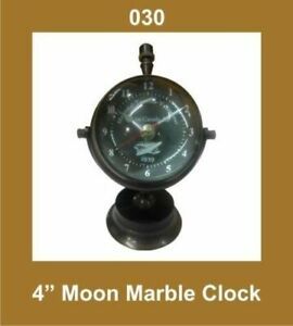 New 4 Inch Moon Marble Clock Nautical Watch Quartz @US