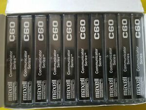 10 Maxwell professional industrial communicator series C60 cassette