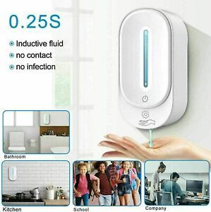 350ML Hands Free Soap Dispenser Automatic Touchless Alcohol Sanitizer Hotel