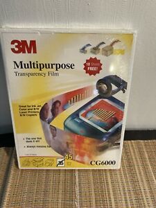 Transparency 3M Multipurpose Inkjet &amp; Laser Copier Film CG6000 45 count.