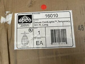 EPCO Engineered Products 16010 101&#039; Temporary String-o-Lights 10&#039; Centers NoPlug