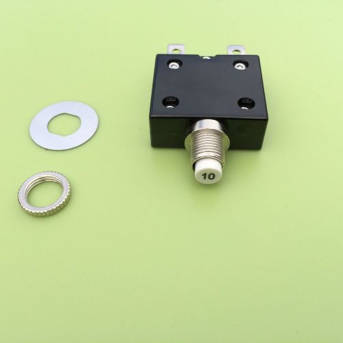 10a thermal overload circuit breaker manual reset 1/4&#034; 6mm panel mount ac / dc for sale