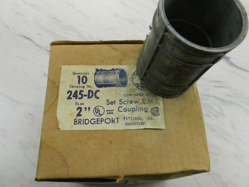13 count new bridgeport 245-dc 2-inch set screw coupling for sale