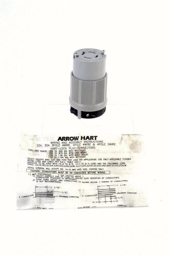 Arrow hart ah6404 20 amp 125/250v 3p 4w grounding locking receptacle for sale