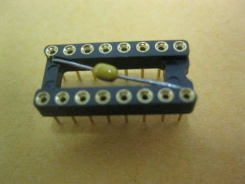 Mil-max  110-13-316-41-801000   ic sockets with capacitor   (18 pcs) for sale