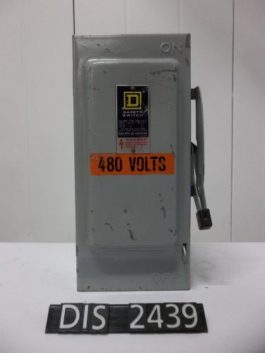 Square d 600 volt 30 amp fuseddisconnect (dis2439) for sale