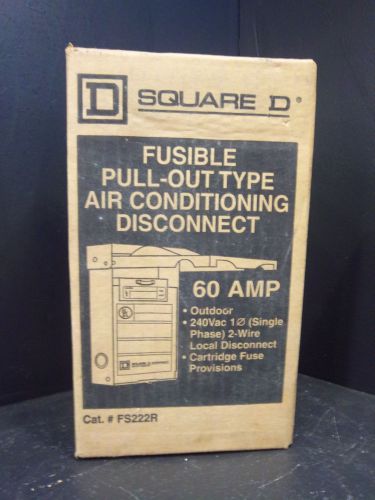 Square D #FP222R 60 amp Fusible Pull-Out Air Conditioning Disconnect NIB