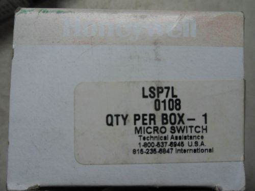 (l15) 1 nib honeywell micro switch lsp7l limit switch for sale