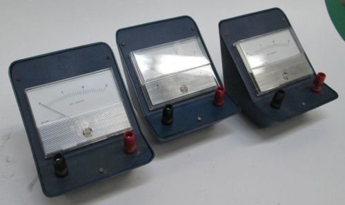 Lot of 3 Three EMD Brand DC Volt Meter Cat. No. S44415DN Voltmeter