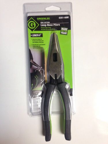 Greenlee 0351-08m side cutting long nose pliers for sale