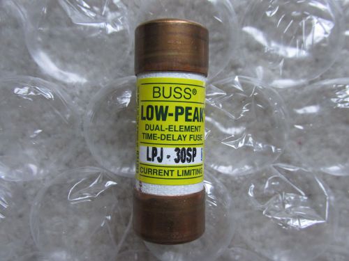 Bussmann (10) lpj-30sp low-peak fuses 30 amp 600 volts class j new free shipping for sale