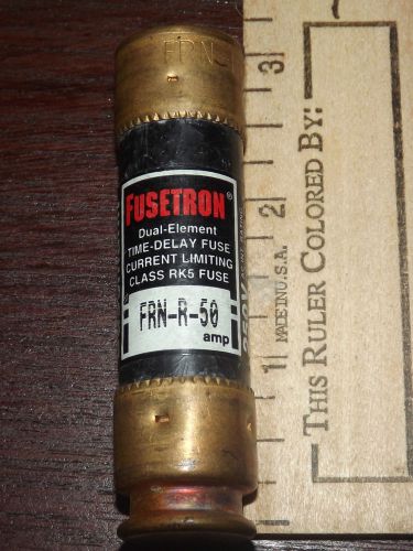 Cooper Bussman Fusetron Dual Element Time Delay Class RK5 Fuse FRN-R-50 AMP 250V