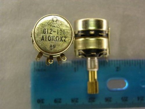 10 vintage cosmos a10k_x2 10k .5w dual ganged potentiometers for sale