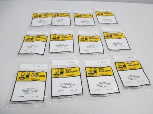 LOT 12 NEW ECG COMPONENT ECG 116 SILICON RECTIFIER 600PRV 1A DC BAND K D240426