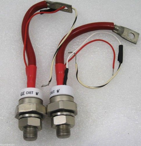 Pair NOS GE General Electric C46T SCR Rectifier High Power Thryistors
