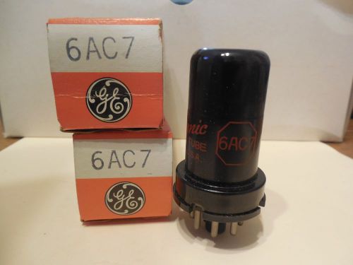 GE General Electric Electronic Electron Vacuum Tube 6AC7 8 PIN Lot of 2 New