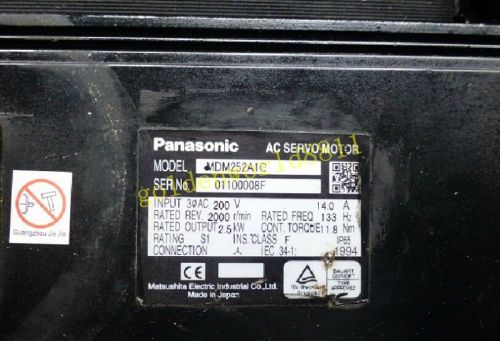 Panasonnic AC servo motor MDM152A1C good in condition for industry use