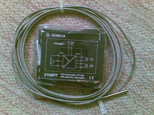 Rtd/pt100 transmitter seneca z109pt with three wire pt100 sensor for sale