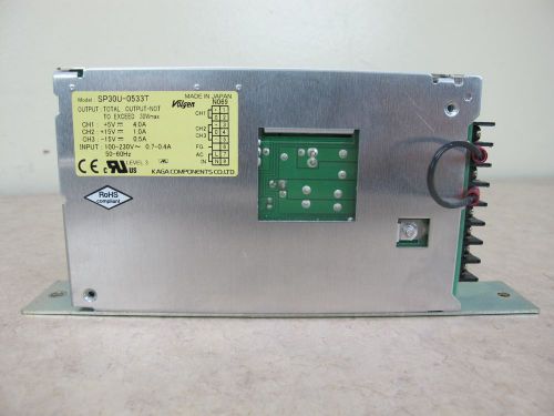 KAGA Components SP30U-0533T Power Supply Input: 100-230VAC Output:+5V/+15V/-15V