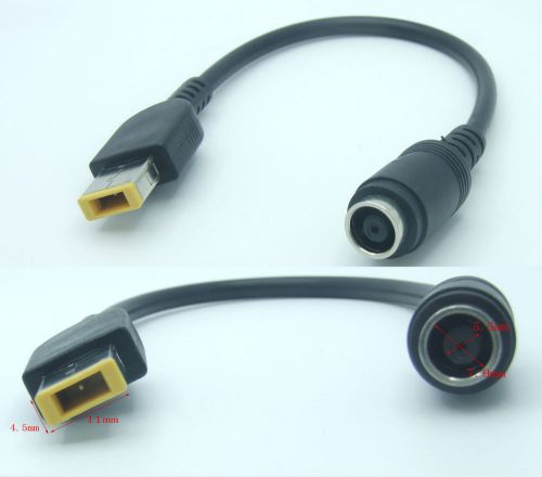 7.9mm round jack to square end charger cables for lenovo thinkpad ultrabook 20cm for sale