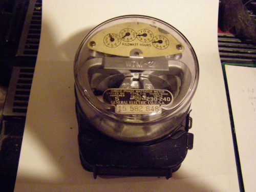 General Electric (G.E.) watthour meter Type I-16 5amp 230-240 volt 3 wire