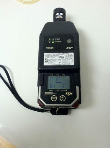 Industrial scientific itx 4 gas (o2-lel-co-h2s) monitor with isp sampling pump for sale