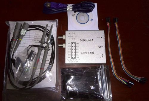 Pc usb 20mhz 2ch oscilloscope 16channels logic analyzer data logger 3in1 mdso-la for sale