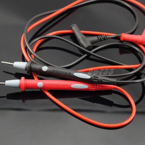 1 Pair 1000V 20A Digital Multimeter Test Lead Wire Probe 80cm JMHT
