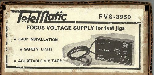 TeleMatic, Focus Voltage Supply, FVS 3950, Vintage, Inside Sealed Box