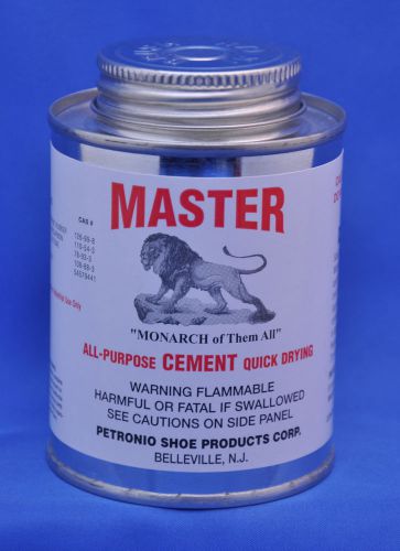 Master All Purpose Contact Cement, Shoe Repair Adhesive, Quick Dry Glue- 8 OZ.