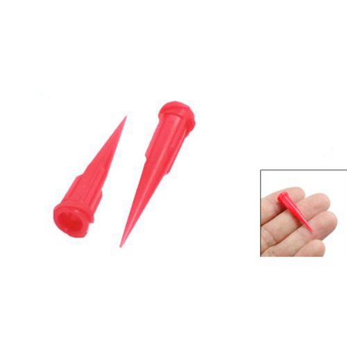 Plastic Glue DisPenser Needle,25 Gauge,0.26mm Opening Size,Red Gift
