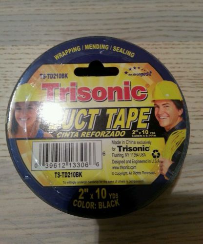 Duct Tape 2&#034; x 10 YDS, 5.08 cm x 9.144m Black Tape Wrapping, Mending, Sealing