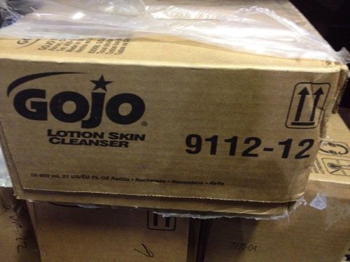 New~gojo #9112~(case)12 bags-unscented liquid hand soap~27 fl oz~bag-in-box for sale