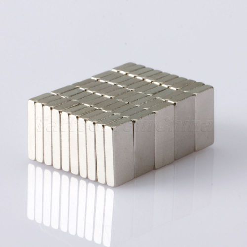 50x N35 Super Strong Block Cuboids Rare Earth Neodymium Magnets 10 x 5 x 2 mm