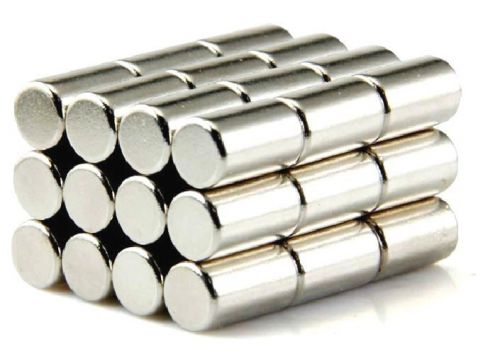 20pcs Super Strong Round Cylinder Magnets  4mm x 10mm Rare Earth Neodymium N50