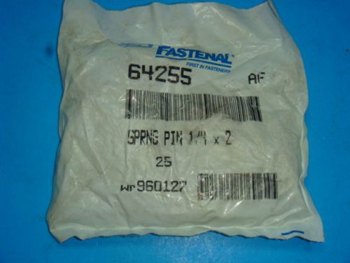 New Fastenal, Spring Pin, 64255 AF, 1/4X2, New In factory Packaging, lot of 24