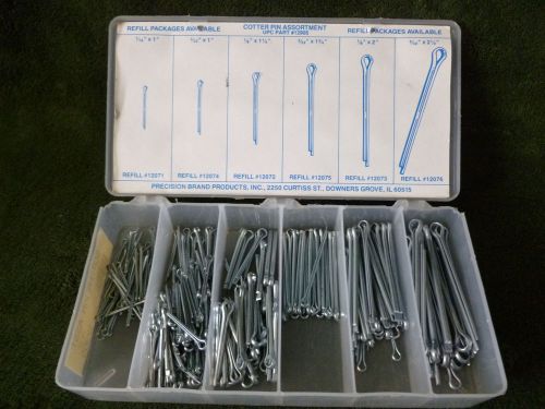 Cotter pin assortment, precision brand #12905, 279-pieces, 1/16&#034; to 5/32&#034; for sale